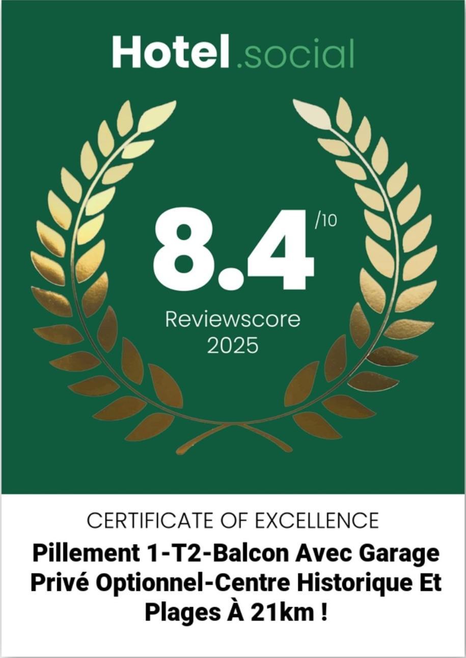 "Le Transversal 1" -Balcon-Garage Prive Optionnel -Centre Historique-Plages A 21Km ! เปเซอนา ภายนอก รูปภาพ